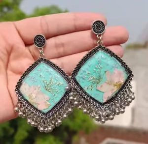 Resin Antique Earrings