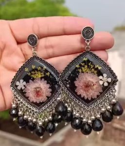 Resin Antique Earrings