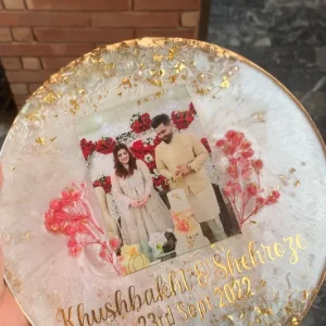 Resin Plate with Customized Name Pic 5Inch