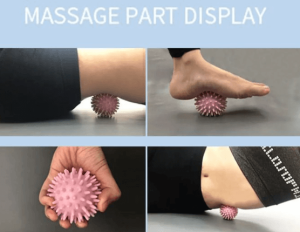 2 Pcs Exercise Balls Spike Massage Ball