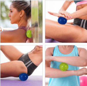 2 Pcs Exercise Balls Spike Massage Ball
