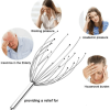 24 Claws Metal Head Massager – 360° Rollers