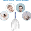 24 Claws Metal Head Massager – 360° Rollers