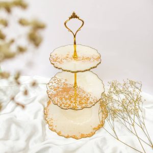 3 Tier Resin Cake Stand