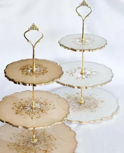 3 Tier Resin Cake Stand
