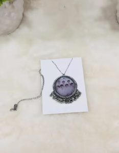 BTS Resin Art Earring And Neckless