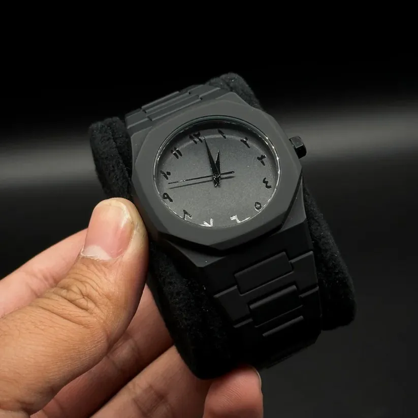 Black And White Arabic Aura Watch