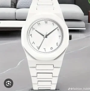 Black And White Arabic Aura Watch