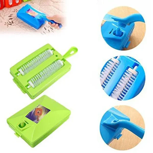 Handheld Double Roller Carpet Brush
