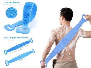 Silicone Bath Back Body Scrubber Massager
