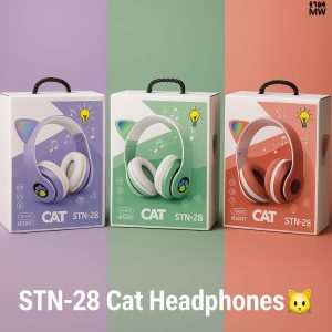 Buy the Best Quality Foldable Cat Ear LED Wireless, Headphones Stn-28, With Charging Cable in Pakistan at DayShop.pk. Most Affordable Price With Fast Shipping in All Over Pakistan