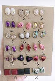 Stud Resin Earrings