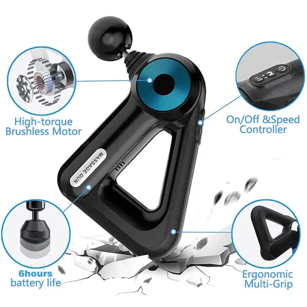 Buy the Best Quality Blueidea 8891 Triangle Massage Gun 9 Tool in Pakistan at DayShop.pk. Most Affordable Price With Fast Shipping in All Over Pakistan