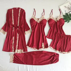 Buy the Best Quality Hot Sexy Silk Night Dress For Women 5 Piece in Pakistan at DayShop.pk. Most Affordable Price With Fast Shipping in All Over Pakistan