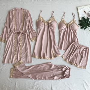 Buy the Best Quality Hot Sexy Silk Night Dress For Women 5 Piece in Pakistan at DayShop.pk. Most Affordable Price With Fast Shipping in All Over Pakistan