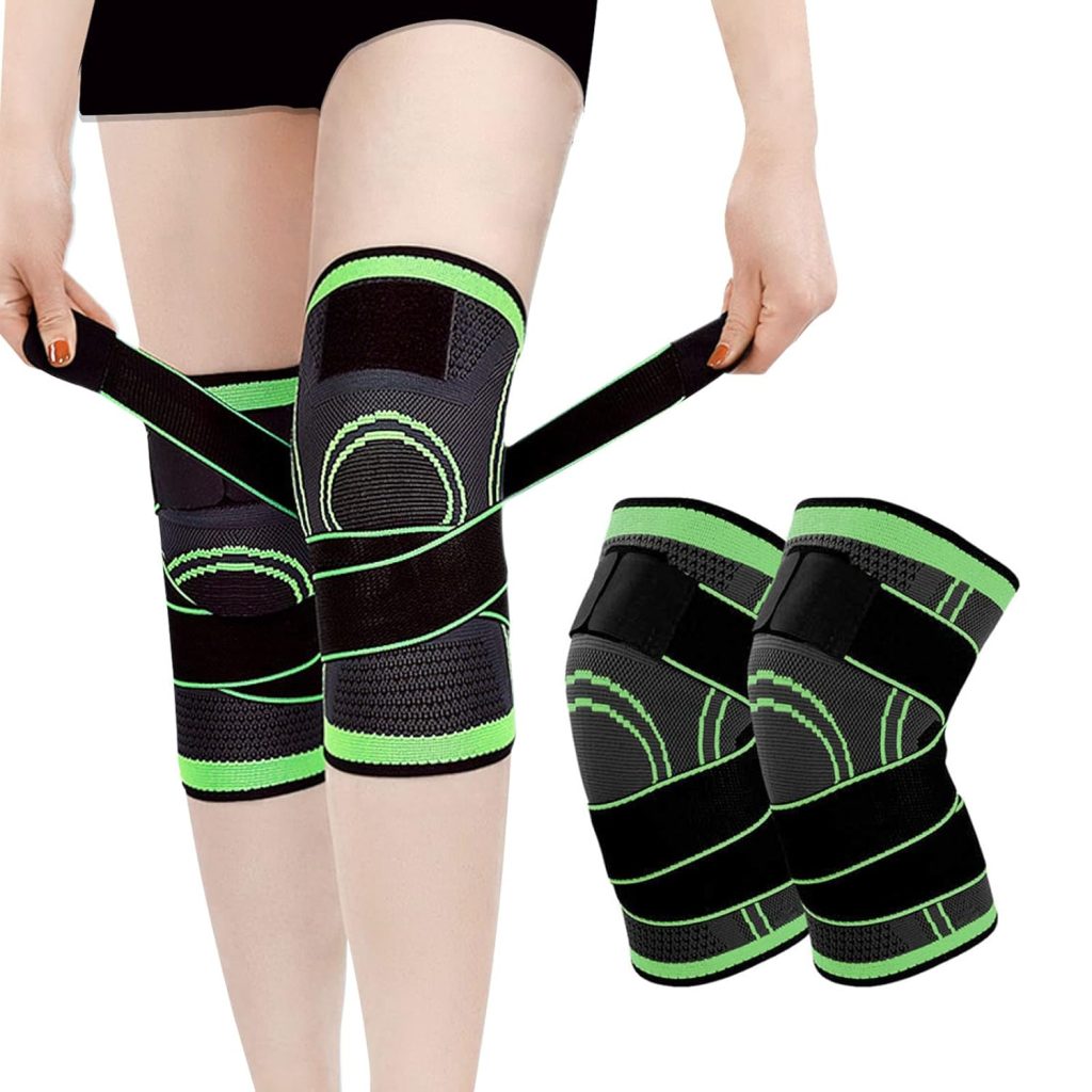 Buy Knee Supports 2 Pack Brace Adjustable Strap Best Price