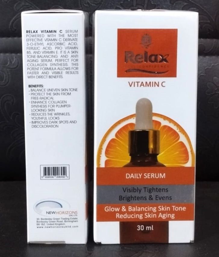 Buy the Best Quality Relax UK Vitamin C Face Serum 30ml in Pakistan at DayShop.pk. Most Affordable Price With Fast Shipping in All Over Pakistan