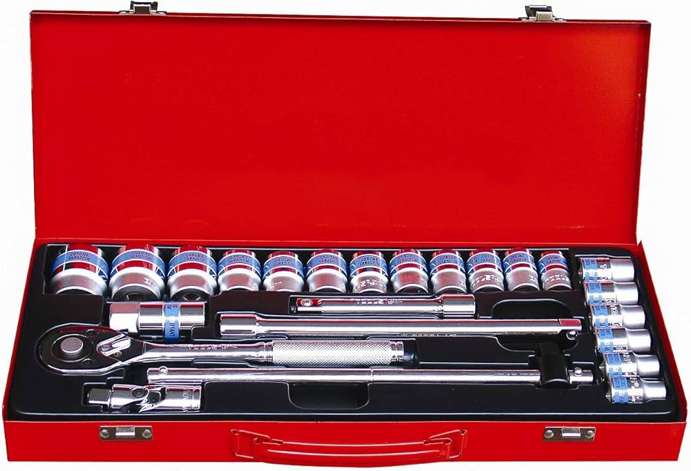 1/2" DR. Socket Set Chrome Vanadium 24PCS