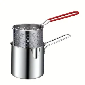 Deep Fryer 1200ml Stainless Steel Fryer Pot
