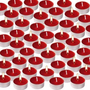 16 Pack Red Tea Light Candles