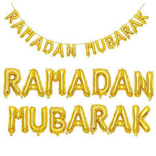 Ramdan Mubarak Foil Balloons
