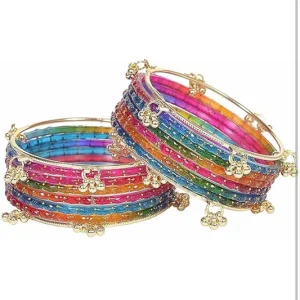 Buy the Best Quality Traditional Kashmiri Rainbow Bangles 16PCS in Pakistan at DayShop.pk. Most Affordable Price With Fast Shipping in All Over Pakistan