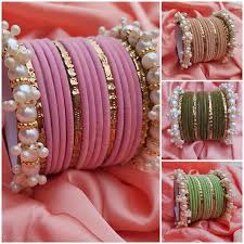 Buy the Best Quality Gajra Kary Velvet Bangles Set in Pakistan at DayShop.pk. Most Affordable Price With Fast Shipping in All Over Pakistan