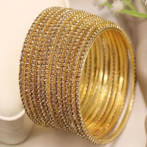 Rhinestone Studded Bangles