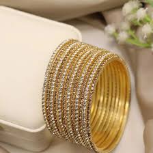 Rhinestone Studded Bangles
