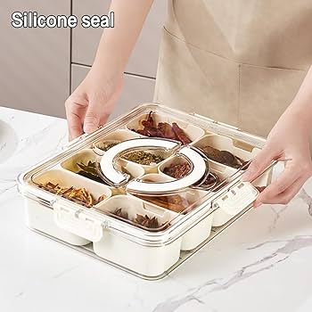 Buy the Best Quality 8 Grid Food Grade Snacks Storage Box at DayShop.pk. Most Affordable Price With Fast Shipping in All Over Pakistan