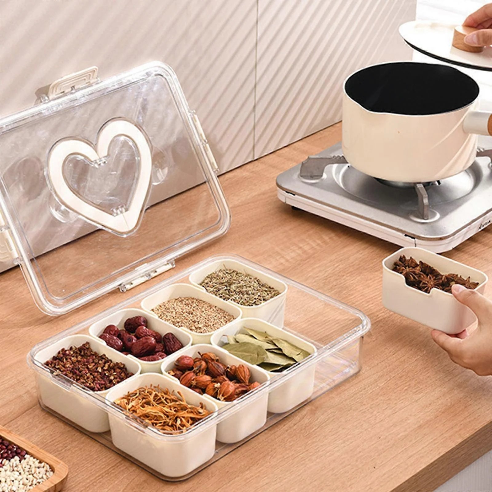 Buy the Best Quality 8 Grid Food Grade Snacks Storage Box at DayShop.pk. Most Affordable Price With Fast Shipping in All Over Pakistan