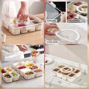 Buy the Best Quality 8 Grid Food Grade Snacks Storage Box at DayShop.pk. Most Affordable Price With Fast Shipping in All Over Pakistan