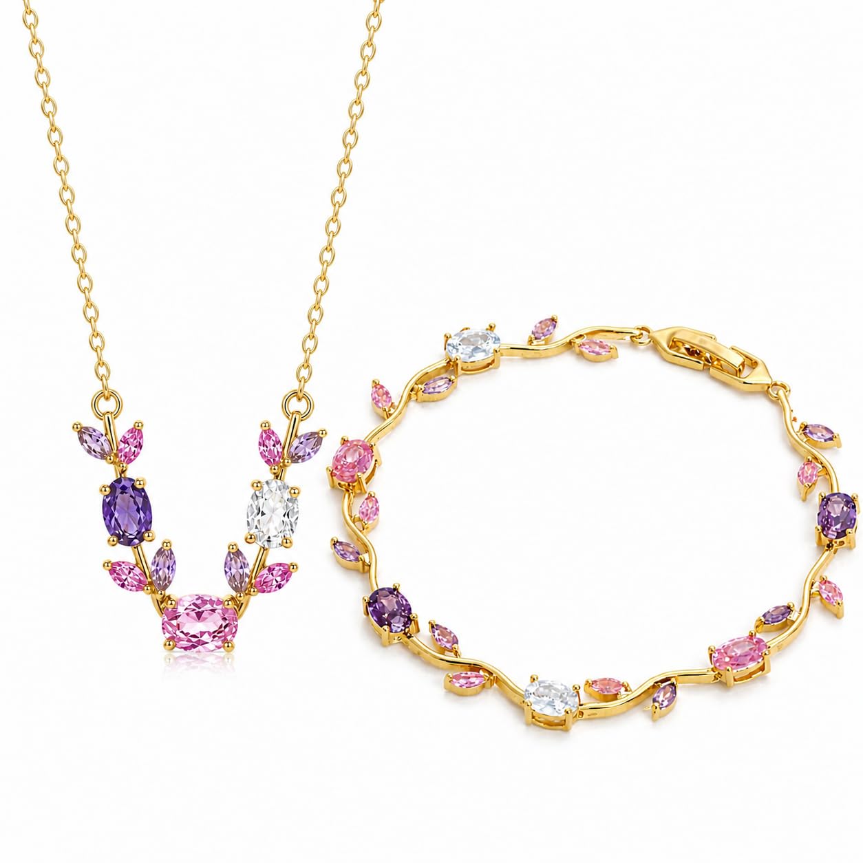 Buy the Best Quality Tulip Crystal Necklace and Bracelet Set in Pakistan at DayShop.pk. Most Affordable Price With Fast Shipping in All Over Pakistan
