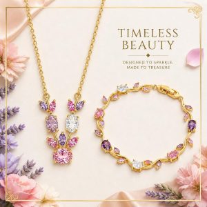 Buy the Best Quality Tulip Crystal Necklace and Bracelet Set in Pakistan at DayShop.pk. Most Affordable Price With Fast Shipping in All Over Pakistan