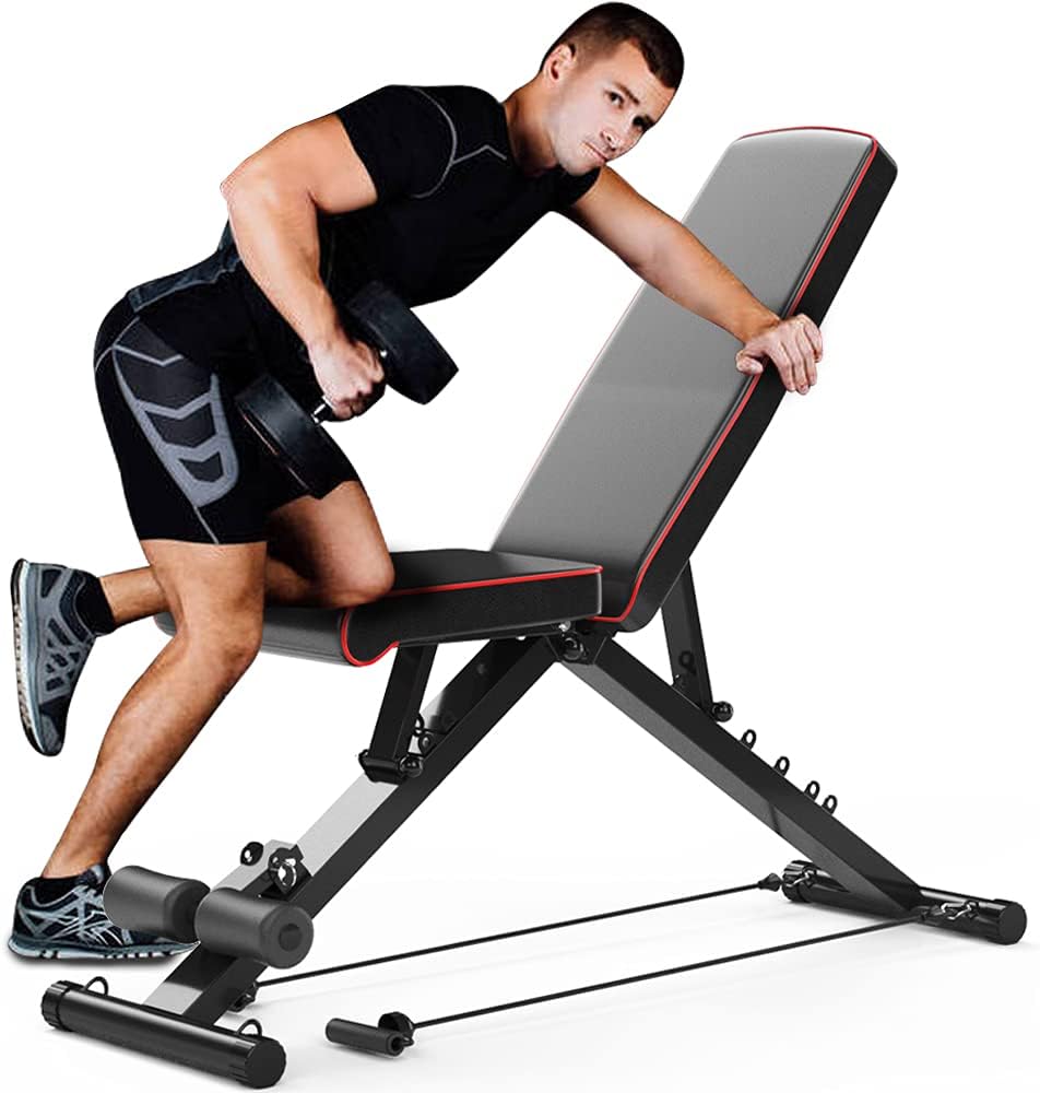 Yoeleo Adjustable Weight Bench for Full Body Workout