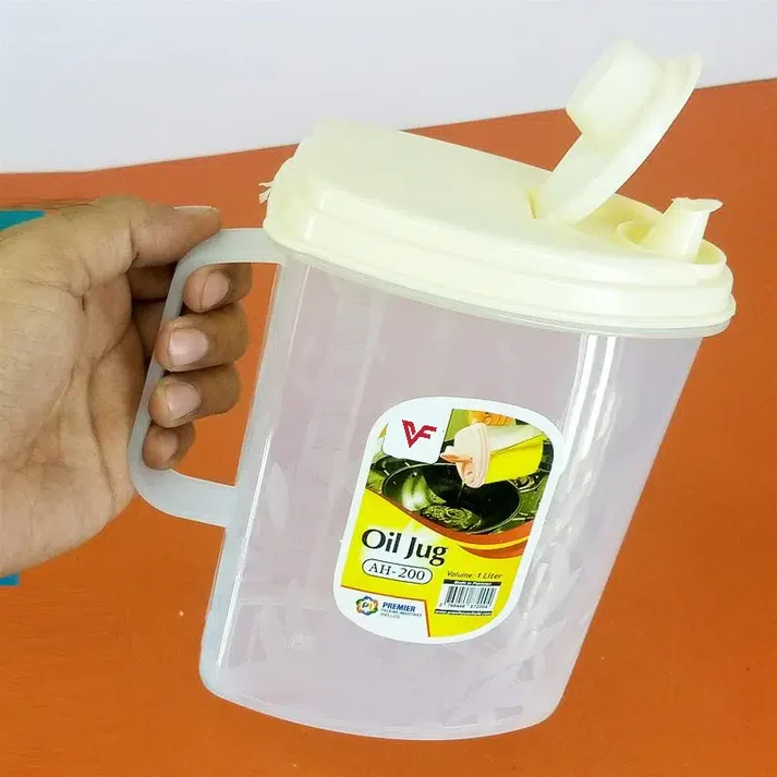Buy the Best Quality 1 Ltr Oil Jug Clear Plastic in Pakistan at DayShop.pk. Most Affordable Price With Fast Shipping in All Over Pakistan