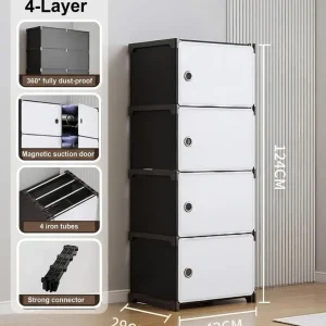 Space Saving 4 Tier Storage Organizer 