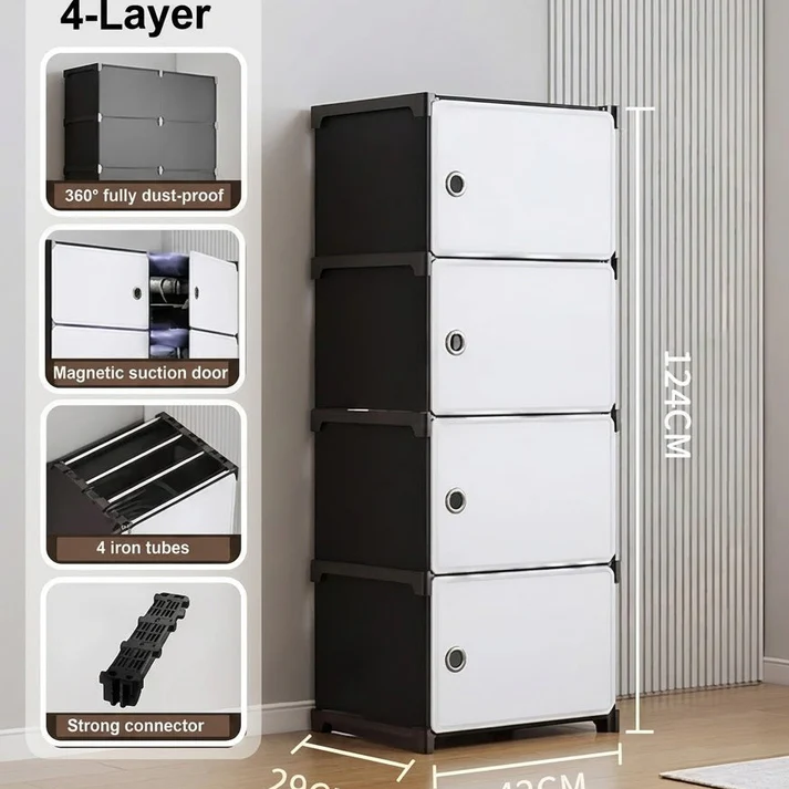 Space Saving 4 Tier Storage Organizer