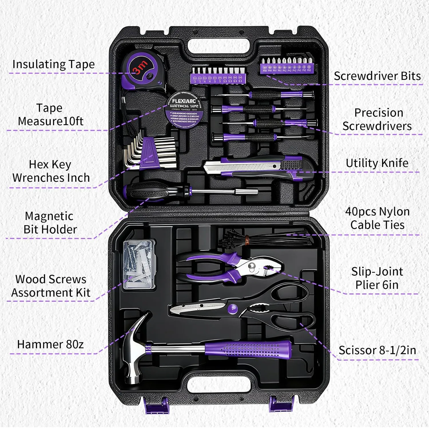 Tool Kit 46 Piece Socket Wrench Set