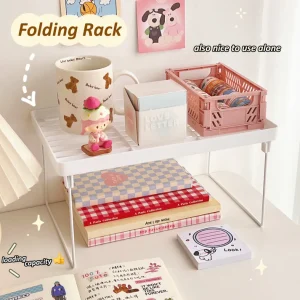 3 Pc Space Saving Folding Storage Rack