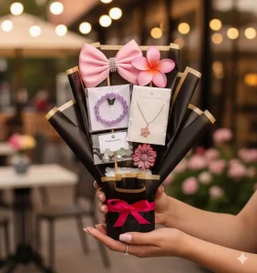 Buy the Best Quality Luxury Jewelry Bouquet Gift Set in Pakistan at DayShop.pk. Most Affordable Price With Fast Shipping in All Over Pakistan