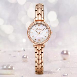 Ladies golden stone watch 