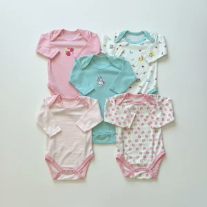 Pack of 5 Bodysuits Long Sleeve