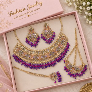Elegant Purple Bridal Jewelry Gift Set