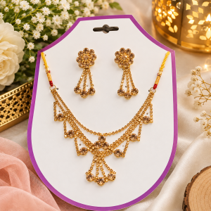 Buy the Best Quality Golden Floral Jewelry Set New Design in Pakistan at DayShop.pk. Most Affordable Price With Fast Shipping in All Over Pakistan