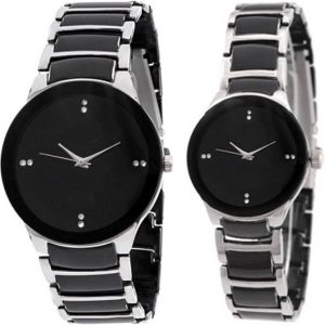 Buy the Best Quality Pack of 2 Premium Silver Black Couple watch in Pakistan at DayShop.pk. Most Affordable Price With Fast Shipping in All Over Pakistan
